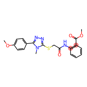 methyl 2-{[({4-methyl-5-[4-(methyloxy)phenyl]-4H-1,2,4-triazol-3-yl}sulfanyl)acetyl]amino}benzoate