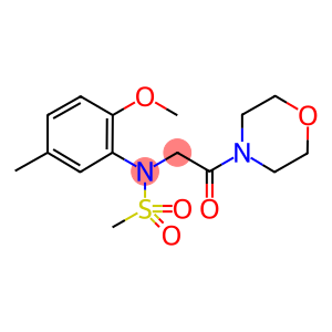 N-(2-methoxy-5-methylphenyl)-N-[2-(4-morpholinyl)-2-oxoethyl]methanesulfonamide