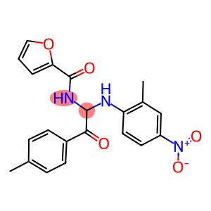 N-[1-{4-nitro-2-methylanilino}-2-(4-methylphenyl)-2-oxoethyl]-2-furamide