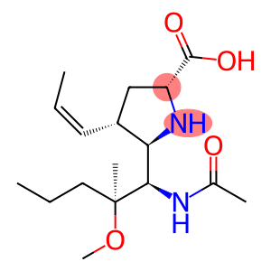 D-Proline, 5-[(1R,2S)-1-(acetylamino)-2-methoxy-2-methylpentyl]-4-(1Z)-1-propen-1-yl-, (4S,5R)-