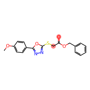 benzyl {[5-(4-methoxyphenyl)-1,3,4-oxadiazol-2-yl]sulfanyl}acetate