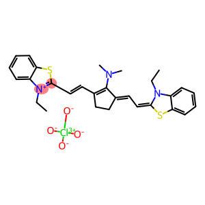 BENZOTHIAZOLIUM, 2-[2-[2-(DIMETHYLAMINO)-3-[2-(3-ETHYL-2-BENZOTHIAZOLINYLIDENE)ETHYLIDENE]-1-CYCLOPENTEN-1-YL]VINYL]-3-ETHYL-, PERCHLORATE