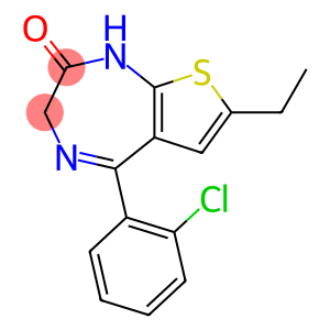 5-(2-Chlorophenyl)-7-ethyl-1,3-dihydro-2H-thieno[2,3-e]-1,4-diazepin-2-one