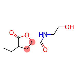 Pentonic acid, 2,3,5-trideoxy-2-ethyl-5-[(2-hydroxyethyl)amino]-5-oxo-, gamma-lactone (9CI)