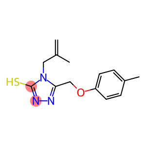 5-[(4-methylphenoxy)methyl]-4-(2-methyl-2-propenyl)-4H-1,2,4-triazol-3-yl hydrosulfide