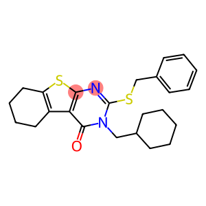 2-(benzylsulfanyl)-3-(cyclohexylmethyl)-5,6,7,8-tetrahydro[1]benzothieno[2,3-d]pyrimidin-4(3H)-one