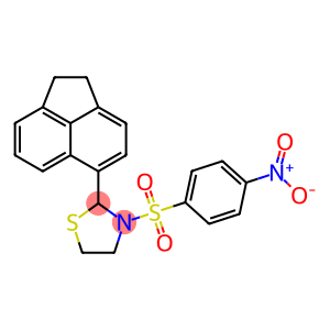 2-(1,2-dihydroacenaphthylen-5-yl)-3-((4-nitrophenyl)sulfonyl)thiazolidine