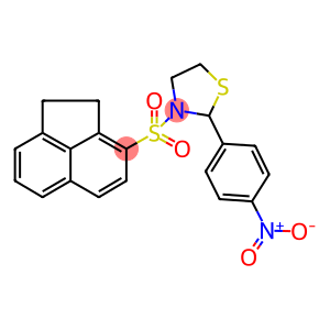 3-(1,2-dihydro-3-acenaphthylenylsulfonyl)-2-{4-nitrophenyl}-1,3-thiazolidine