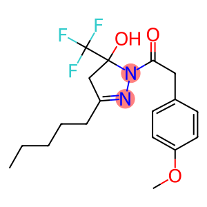 1-{[4-(methyloxy)phenyl]acetyl}-3-pentyl-5-(trifluoromethyl)-4,5-dihydro-1H-pyrazol-5-ol