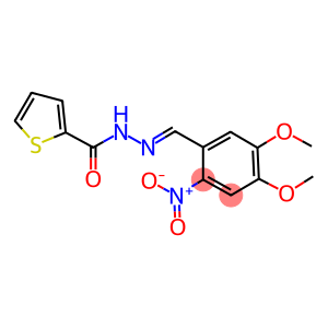 N'-{2-nitro-4,5-dimethoxybenzylidene}-2-thiophenecarbohydrazide