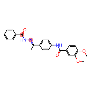 N-[4-(N-benzoylethanehydrazonoyl)phenyl]-3,4-dimethoxybenzamide