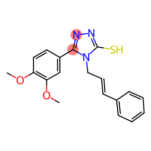 4-cinnamyl-5-(3,4-dimethoxyphenyl)-4H-1,2,4-triazol-3-yl hydrosulfide