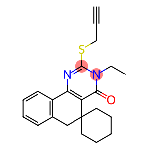 3-ethyl-2-(prop-2-yn-1-ylsulfanyl)-3H-spiro[benzo[h]quinazoline-5,1'-cyclohexan]-4(6H)-one