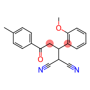 2-[1-(2-methoxyphenyl)-3-(4-methylphenyl)-3-oxopropyl]malononitrile