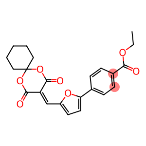 ethyl 4-{5-[(2,4-dioxo-1,5-dioxaspiro[5.5]undec-3-ylidene)methyl]furan-2-yl}benzoate