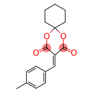 3-[(4-methylphenyl)methylidene]-1,5-dioxaspiro[5.5]undecane-2,4-dione