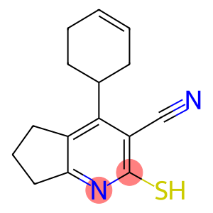 4-(3-cyclohexen-1-yl)-2-thioxo-2,5,6,7-tetrahydro-1H-cyclopenta[b]pyridine-3-carbonitrile