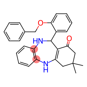 11-[2-(benzyloxy)phenyl]-3,3-dimethyl-2,3,4,5,10,11-hexahydro-1H-dibenzo[b,e][1,4]diazepin-1-one