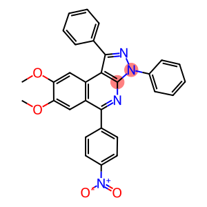 5-{4-nitrophenyl}-7,8-bis(methyloxy)-1,3-diphenyl-3H-pyrazolo[3,4-c]isoquinoline