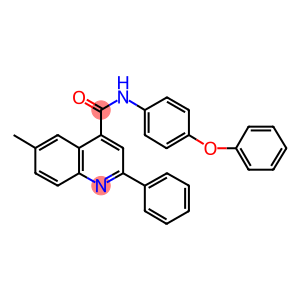 6-methyl-N-(4-phenoxyphenyl)-2-phenyl-4-quinolinecarboxamide