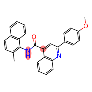 2-(4-methoxyphenyl)-N-(2-methyl-1-naphthyl)-4-quinolinecarboxamide