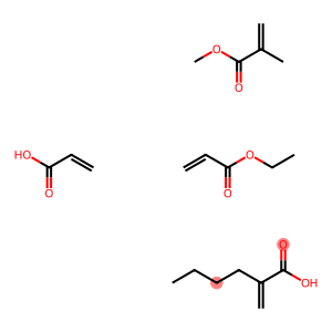 2-甲基丙烯酸甲酯与2-丙烯酸丁酯、2-丙烯酸乙酯和2-丙烯酸的聚合物