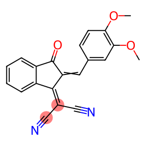 2-(2-(3,4-DIMETHOXYBENZYLIDENE)-3-OXO-2,3-DIHYDRO-1H-INDEN-1-YLIDENE)MALONONITRILE