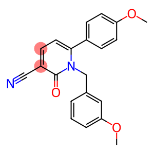 1-(3-METHOXYBENZYL)-6-(4-METHOXYPHENYL)-2-OXO-1,2-DIHYDRO-3-PYRIDINECARBONITRILE