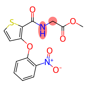 METHYL 2-(([3-(2-NITROPHENOXY)-2-THIENYL]CARBONYL)AMINO)ACETATE