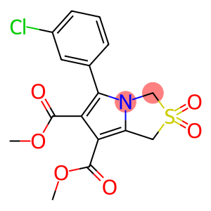 DIMETHYL 5-(3-CHLOROPHENYL)-2,2-DIOXO-2,3-DIHYDRO-1H-2LAMBDA6-PYRROLO[1,2-C][1,3]THIAZOLE-6,7-DICARBOXYLATE