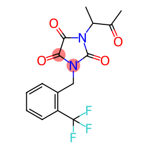 1-(1-METHYL-2-OXOPROPYL)-3-[2-(TRIFLUOROMETHYL)BENZYL]-1H-IMIDAZOLE-2,4,5(3H)-TRIONE