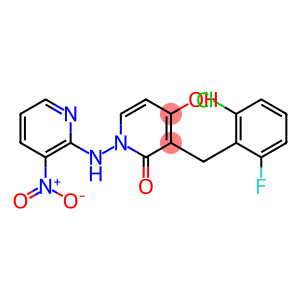 3-(2-CHLORO-6-FLUOROBENZYL)-4-HYDROXY-1-[(3-NITRO-2-PYRIDINYL)AMINO]-2(1H)-PYRIDINONE