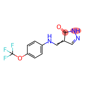 4-([4-(TRIFLUOROMETHOXY)ANILINO]METHYLENE)-2,4-DIHYDRO-3H-PYRAZOL-3-ONE