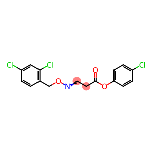 4-CHLOROPHENYL 3-([(2,4-DICHLOROBENZYL)OXY]IMINO)PROPANOATE