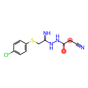 2-[(4-CHLOROPHENYL)SULFANYL]-N'-(2-CYANOACETYL)ETHANEHYDRAZONAMIDE