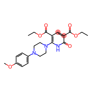 DIETHYL 6-[4-(4-METHOXYPHENYL)PIPERAZINO]-2-OXO-1,2-DIHYDRO-3,5-PYRIDINEDICARBOXYLATE