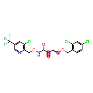 N-([3-CHLORO-5-(TRIFLUOROMETHYL)-2-PYRIDINYL]METHOXY)-N-(([(2,4-DICHLOROBENZYL)OXY]IMINO)METHYL)UREA