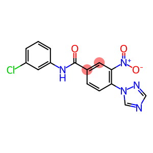 Benzamide, N-(3-chlorophenyl)-3-nitro-4-(1H-1,2,4-triazol-1-yl)-