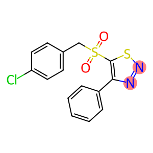 5-[(4-CHLOROBENZYL)SULFONYL]-4-PHENYL-1,2,3-THIADIAZOLE