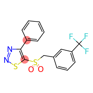 4-PHENYL-5-([3-(TRIFLUOROMETHYL)BENZYL]SULFONYL)-1,2,3-THIADIAZOLE