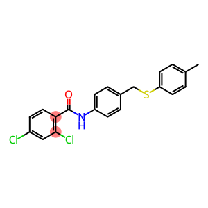 2,4-DICHLORO-N-(4-([(4-METHYLPHENYL)SULFANYL]METHYL)PHENYL)BENZENECARBOXAMIDE