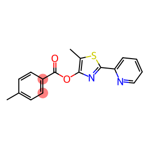 5-METHYL-2-(2-PYRIDINYL)-1,3-THIAZOL-4-YL 4-METHYLBENZENECARBOXYLATE