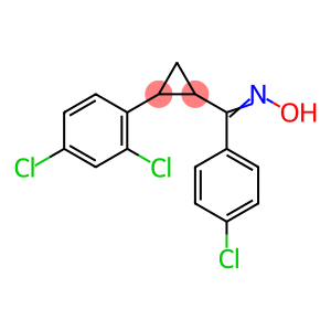 (4-CHLOROPHENYL)[2-(2,4-DICHLOROPHENYL)CYCLOPROPYL]METHANONE OXIME