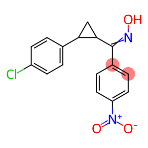 Methanone, [2-(4-chlorophenyl)cyclopropyl](4-nitrophenyl)-, oxime