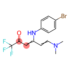 (3E,5E)-4-[(4-bromophenyl)amino]-6-(dimethylamino)-1,1,1-trifluorohexa-3,5-dien-2-one