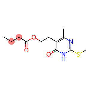 2-[4-METHYL-2-(METHYLSULFANYL)-6-OXO-1,6-DIHYDRO-5-PYRIMIDINYL]ETHYL BUTYRATE