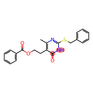 4(3H)-Pyrimidinone, 5-[2-(benzoyloxy)ethyl]-6-methyl-2-[(phenylmethyl)thio]-