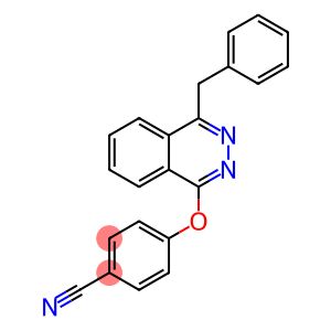 4-[(4-BENZYL-1-PHTHALAZINYL)OXY]BENZENECARBONITRILE