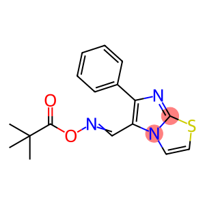 (E)-({6-phenylimidazo[2,1-b][1,3]thiazol-5-yl}methylidene)amino 2,2-dimethylpropanoate