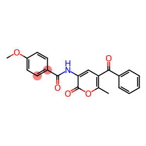 N-(5-benzoyl-6-methyl-2-oxo-2H-pyran-3-yl)-4-methoxybenzamide